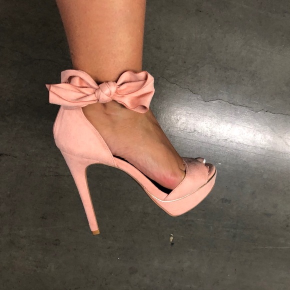 NIB Qupid side bow blush peep toes - Picture 3 of 3